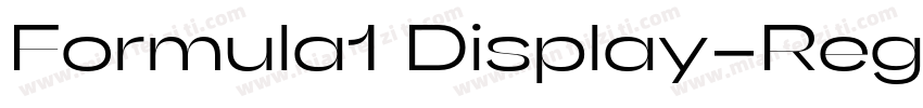 Formula1 Display-Reg字体转换